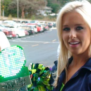 Sea Gals Jalanda and Melanie demo 12th Man Fan Fontillumi